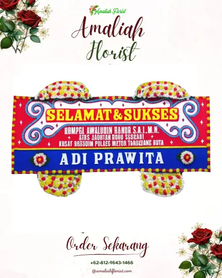 Papan Bunga Ucapan Selamat Pamong